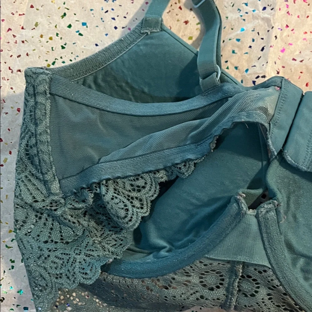 Gilligan & O'Malley Teal Lace Bra